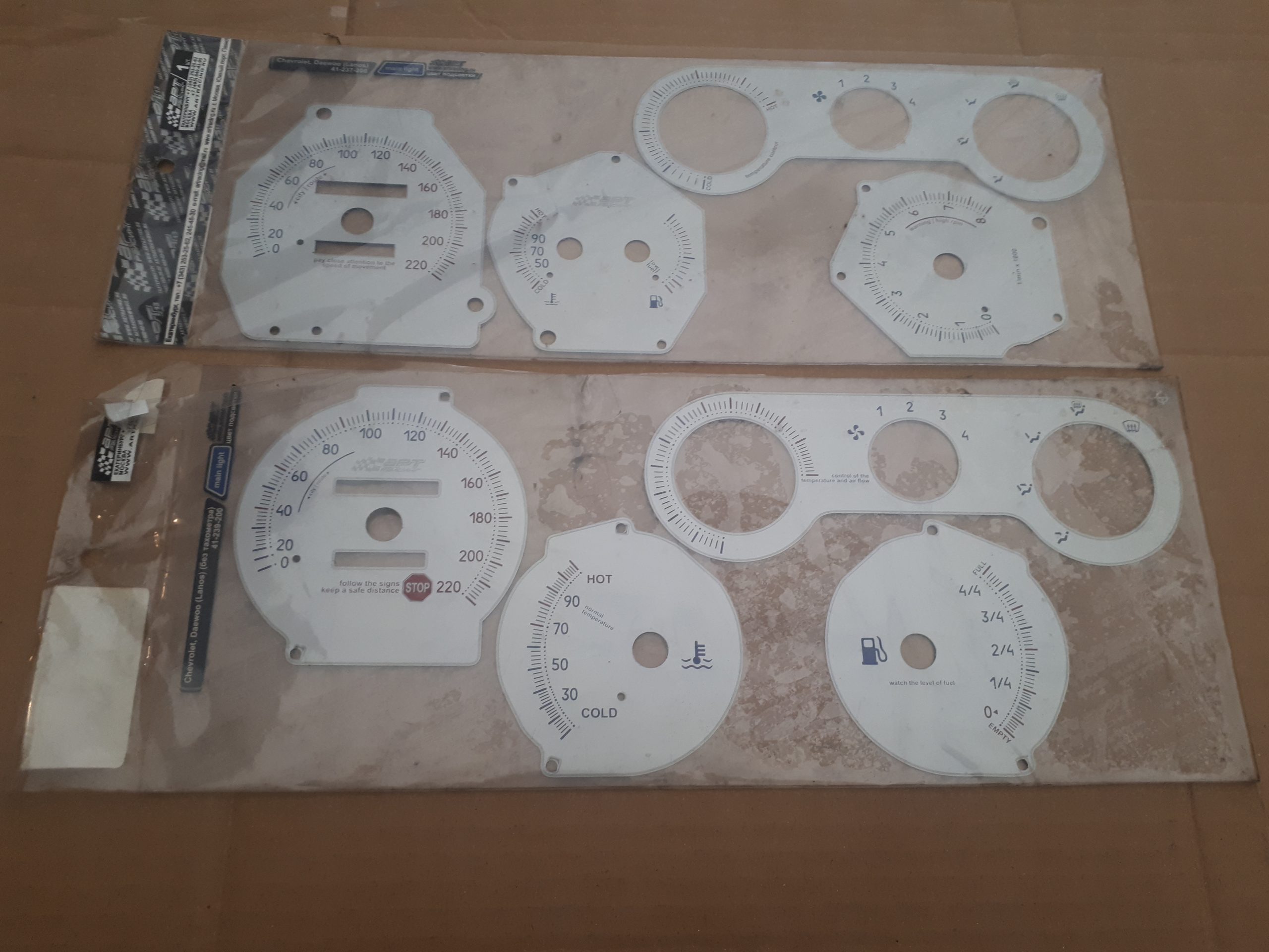 Декоративная накладка на щиток приборов Ланос без тахометра ...